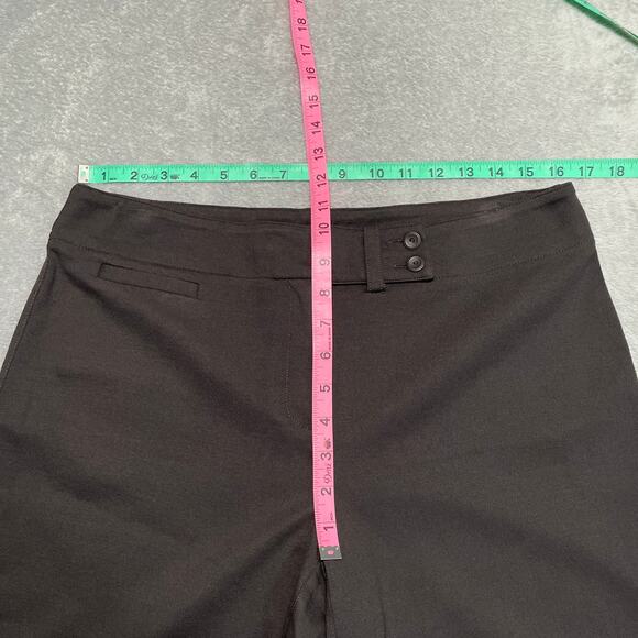 Eileen Fisher Pants Women Medium Brown Heavyweight Rayon Knit Tab Waist Trouser - Picture 8 of 10